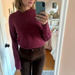 Abercrombie Berry Colored Sweater